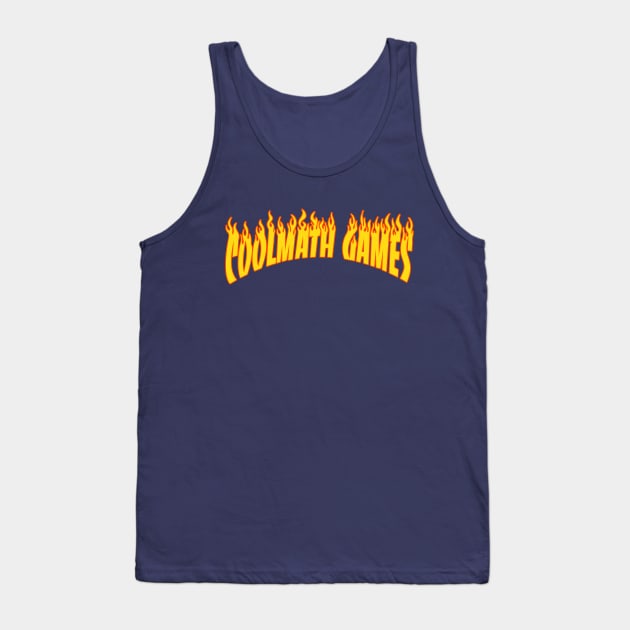 Coolmath Flames Tank Top by Coolmath Games